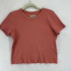 Everlane Rust/salmon Crop Top